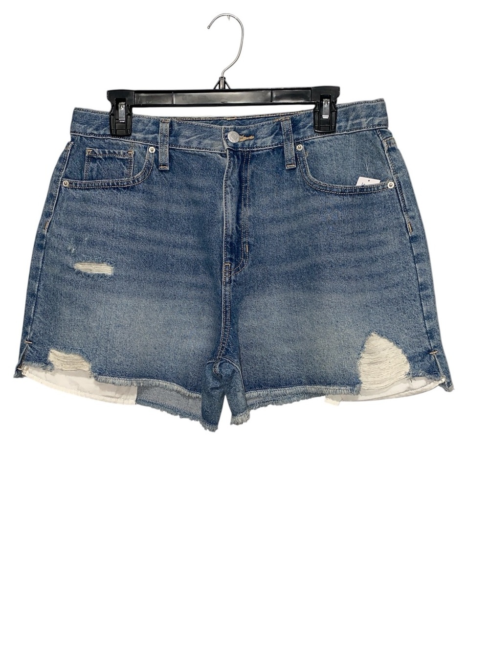 Old Navy High Rise Built In Touch Denim Distressed Short Women’s Sz 20 Plus NWT